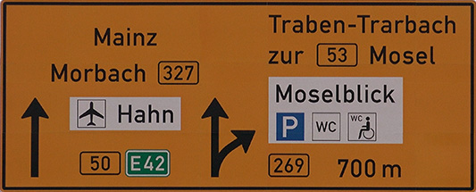 B50 Hochmosel Ausfahrt Traben-Trarbach